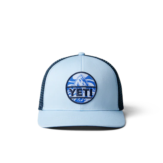 Yeti Mountain Badge Hat - Light Blue