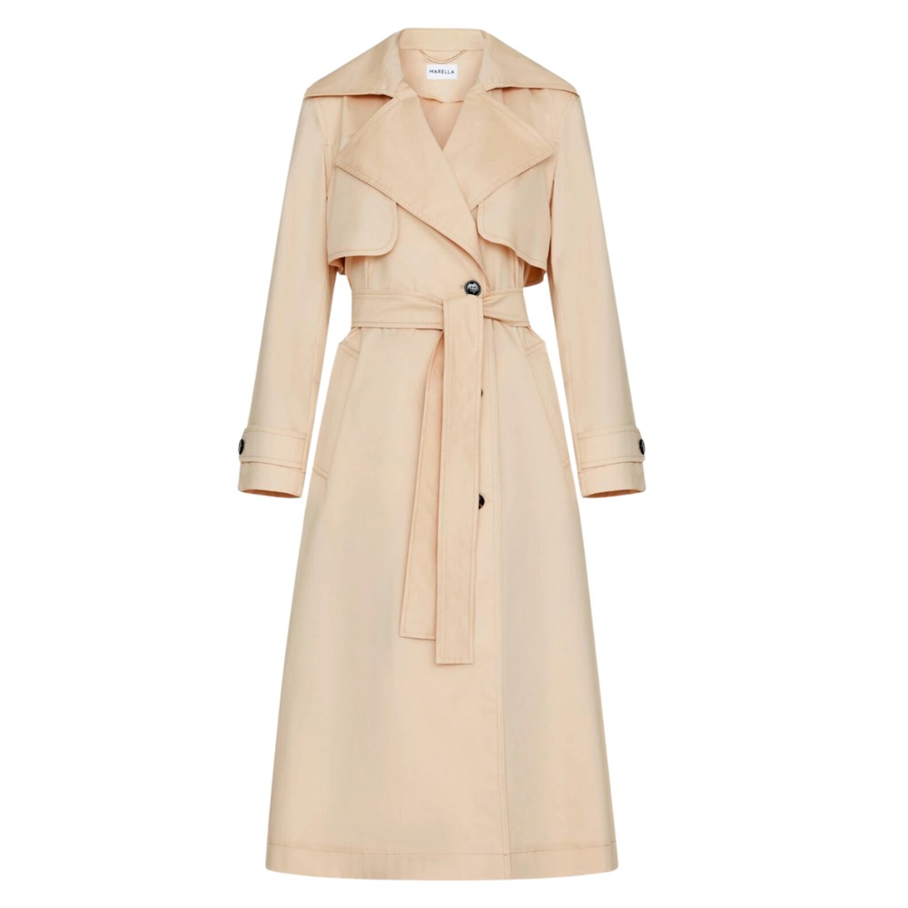 Marella Demetra Double-Breasted Trench Coat