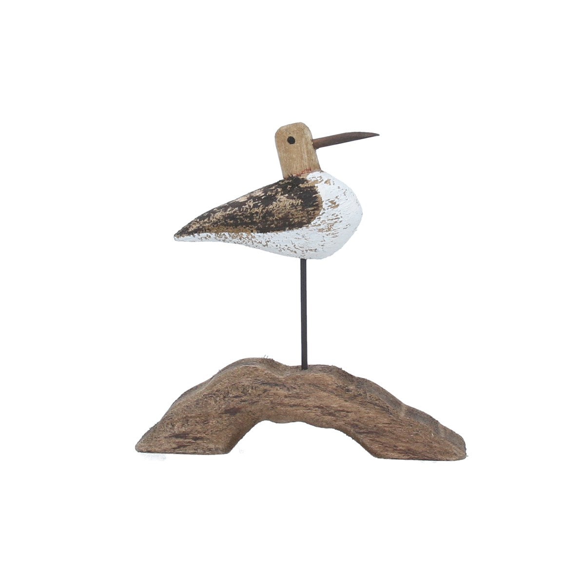 Gisela Graham Mini Rustic Wood Decorative Seagull on Plinth Ornament