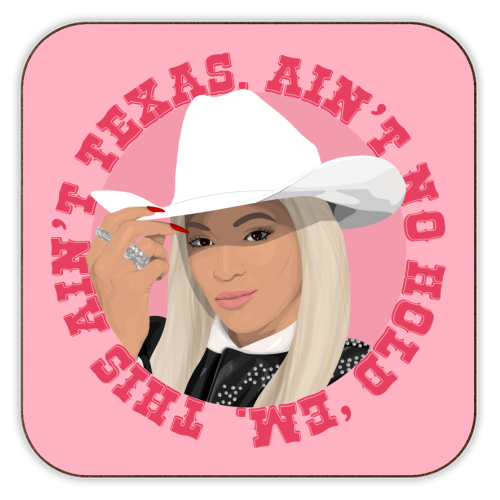 Artwow Beyonce Texas Hold Em Coaster