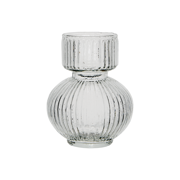 Affari Bulb Glass Bud Vase