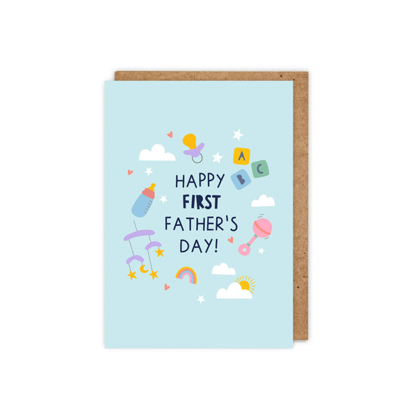 Zoe Spry Happy First Father's Day! Cute, Modern Father's Day Card