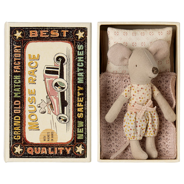 Maileg Little Sister Mouse In Matchbox