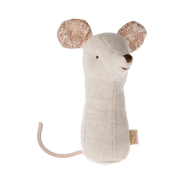 Maileg Rattle Linen Mouse