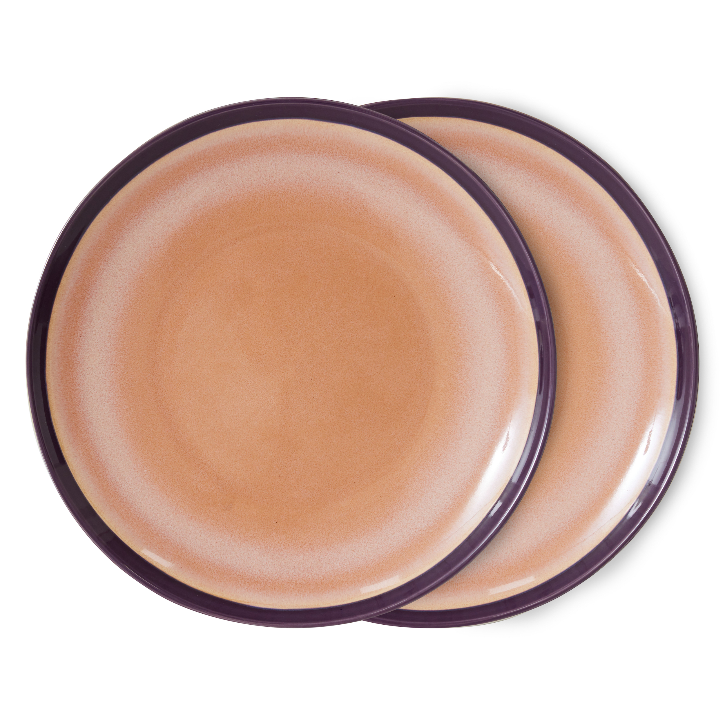 HK Living 70s Ceramics Bedrock Dinner Plate - Set of 2