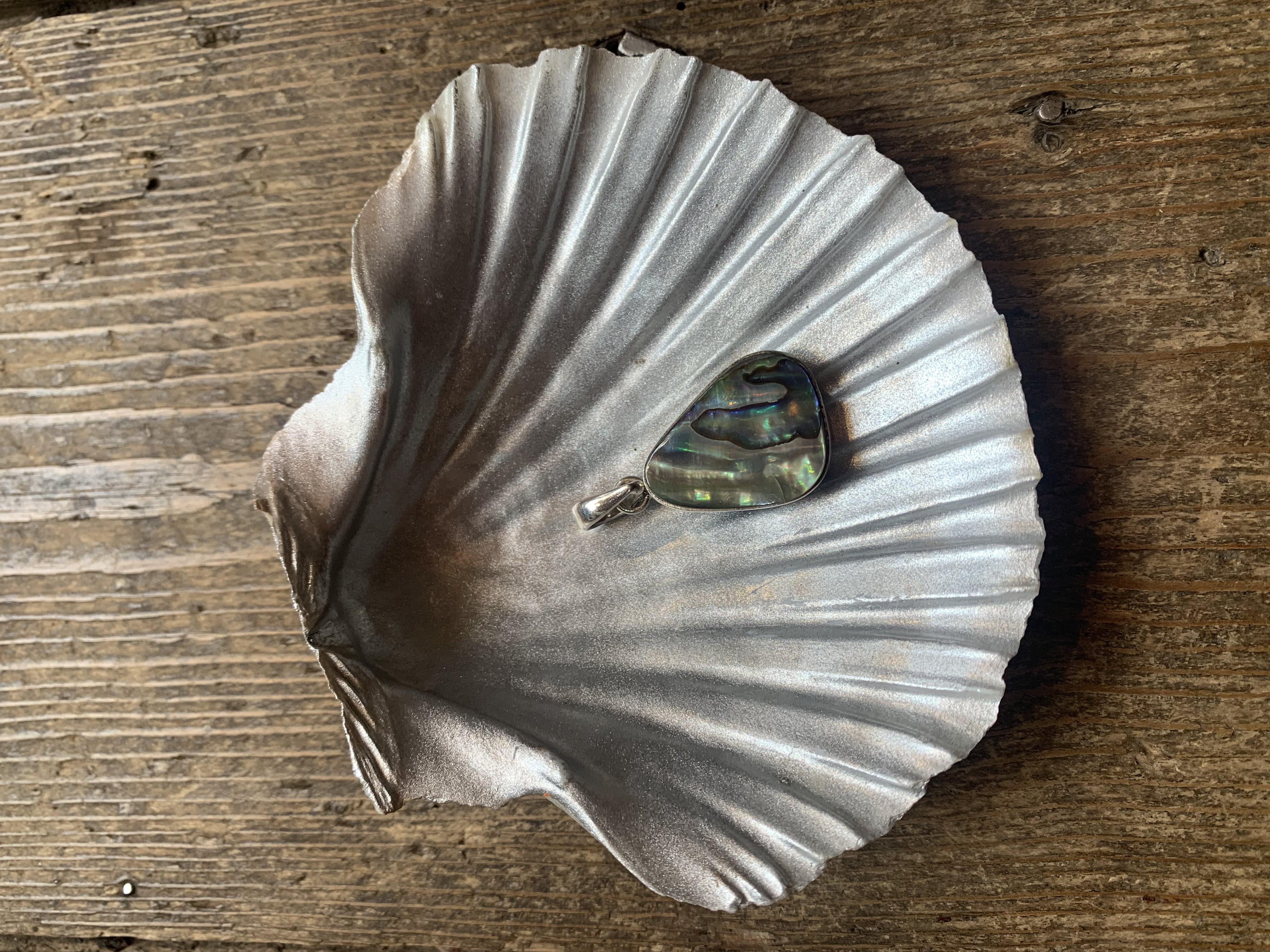 Siren Silver Abalone Shell Pendant 