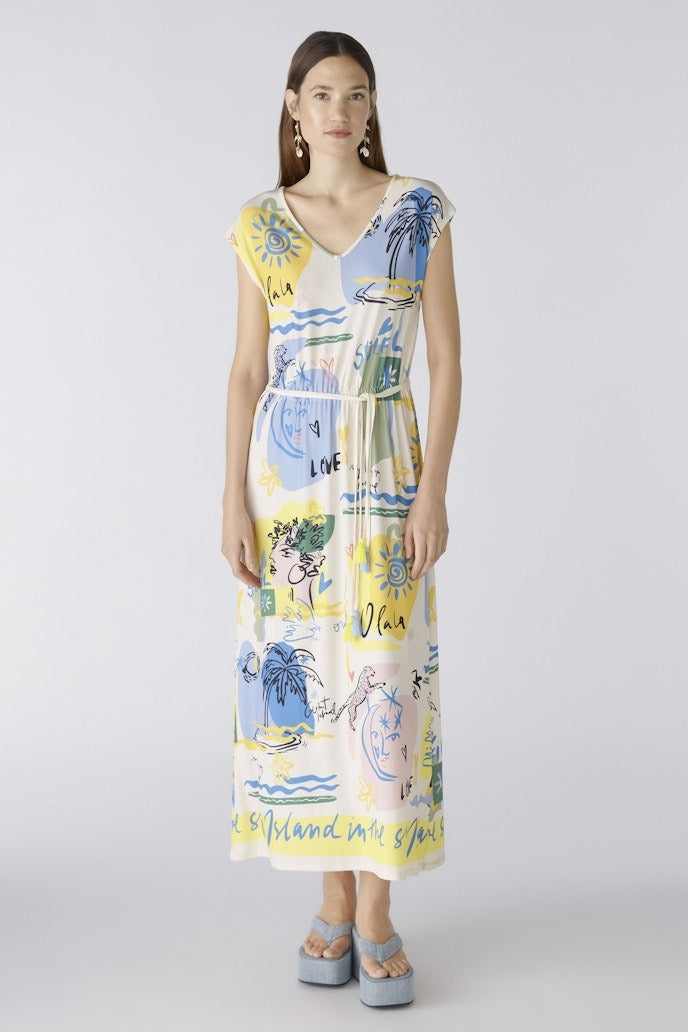 Oui Oui Vitamin Sea Print Long Dress