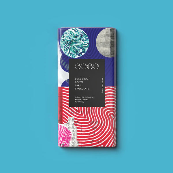 Coco Chocolatier Cold Brew Coffee - 80g Dark Chocolate Bar