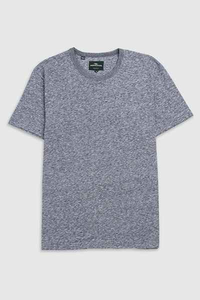 RODD & GUNN - Fairfield Linen Blend T-shirt In Denim Blue Pp0492