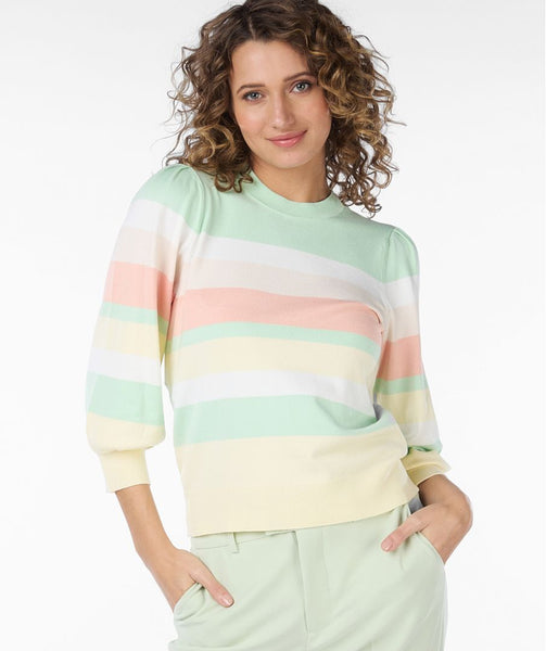 ESQUALO Sweater Stripes Pistache