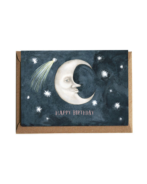 Eleanor Percival Illustration Moon & Stars Card