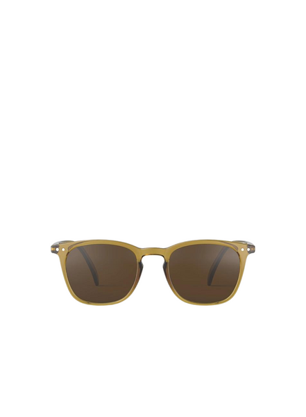 IZIPIZI #e Sunglasses In Golden Green From