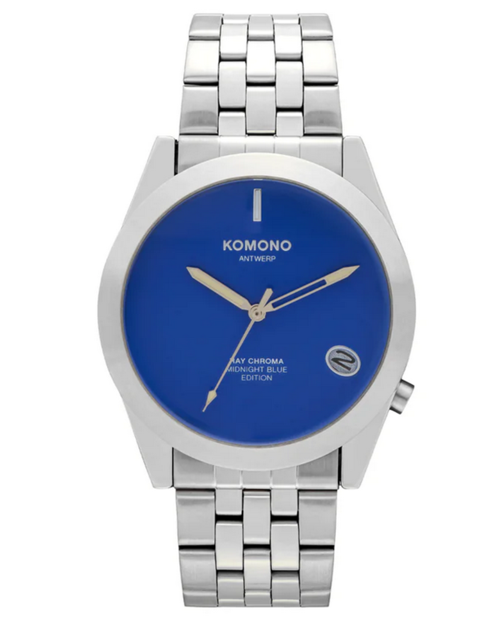 Komono Silver Midnight Ray Chrome Estate Watch