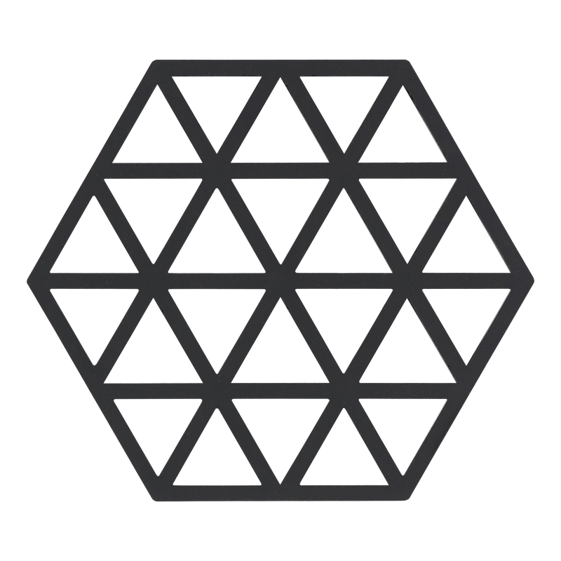 zone-denmark-black-silicone-triangles-pot-coaster