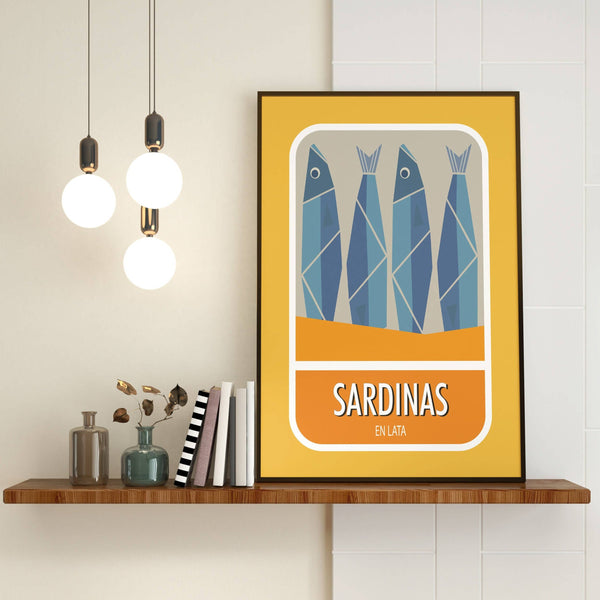 Distinctly Living Sardines- A3 Print