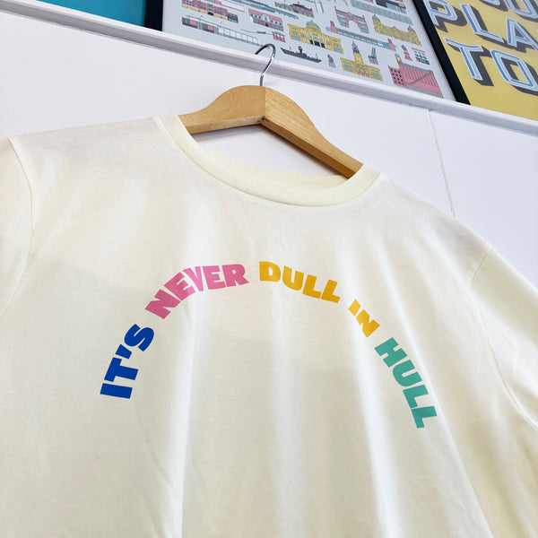 Form Shop & Studio It's Never Dull In Hull T-shirt Cream