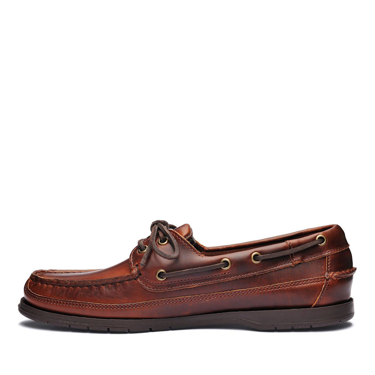 Sebago  Sebago Schooner Shoe - Brown FGL Waxy Leather