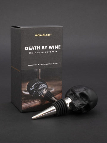 IRON GLORY Death By Wine - Bottle Stopper