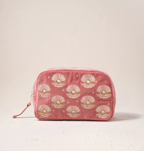 elizabeth-scarlett-pearl-shell-makeup-bag-rose-pink