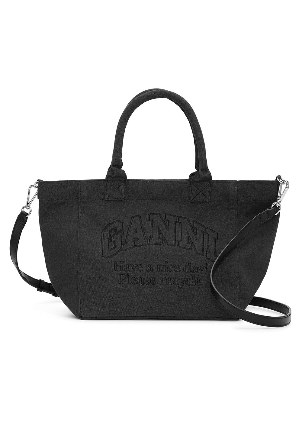 Ganni Small Shopper Bag - Black