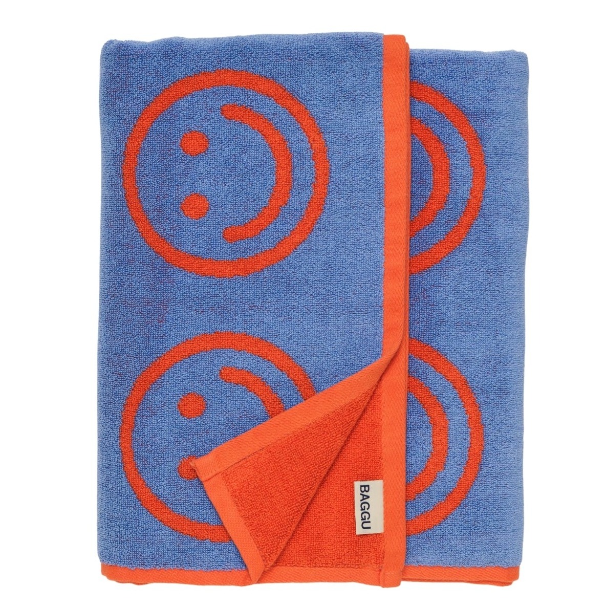 Baggu Warm Red Happy Bath Towel