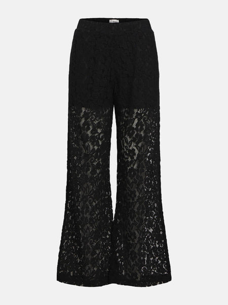 Object Ritta Lace Trousers - Black