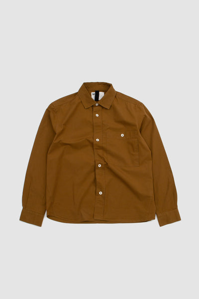 Margaret Howell Overall Shirt Washed Cotton Ochre