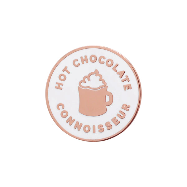 Alphabet Bags Hot Chocolate Connoisseur Enamel Pin