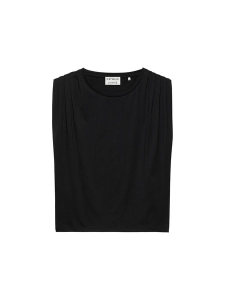 catwalk-junkie-black-pleated-shoulder-singlet-t-shirt