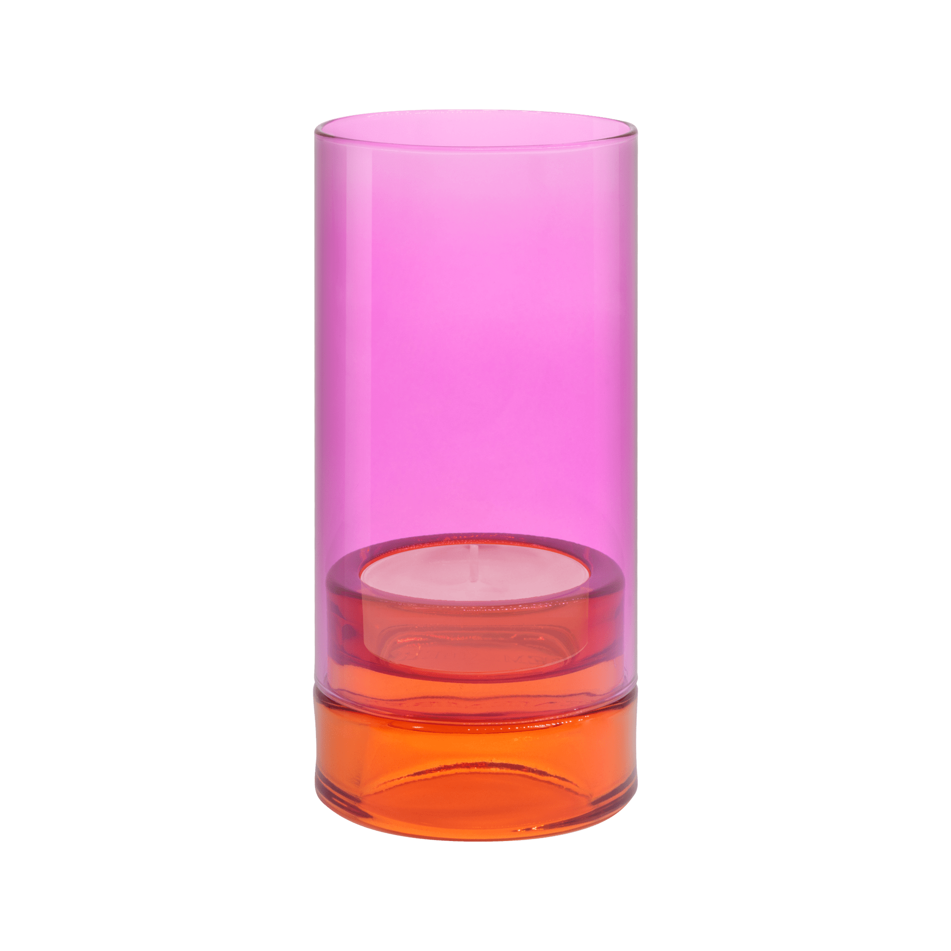 Remember Glass Lantern 'Lys' - Pink