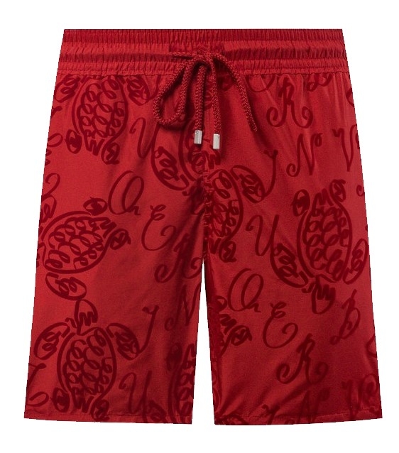 Vilebrequin  Mahina Swin Short Ultra-light & Packable Micro Ronde Des Tortues Flocked Moulin Rouge
