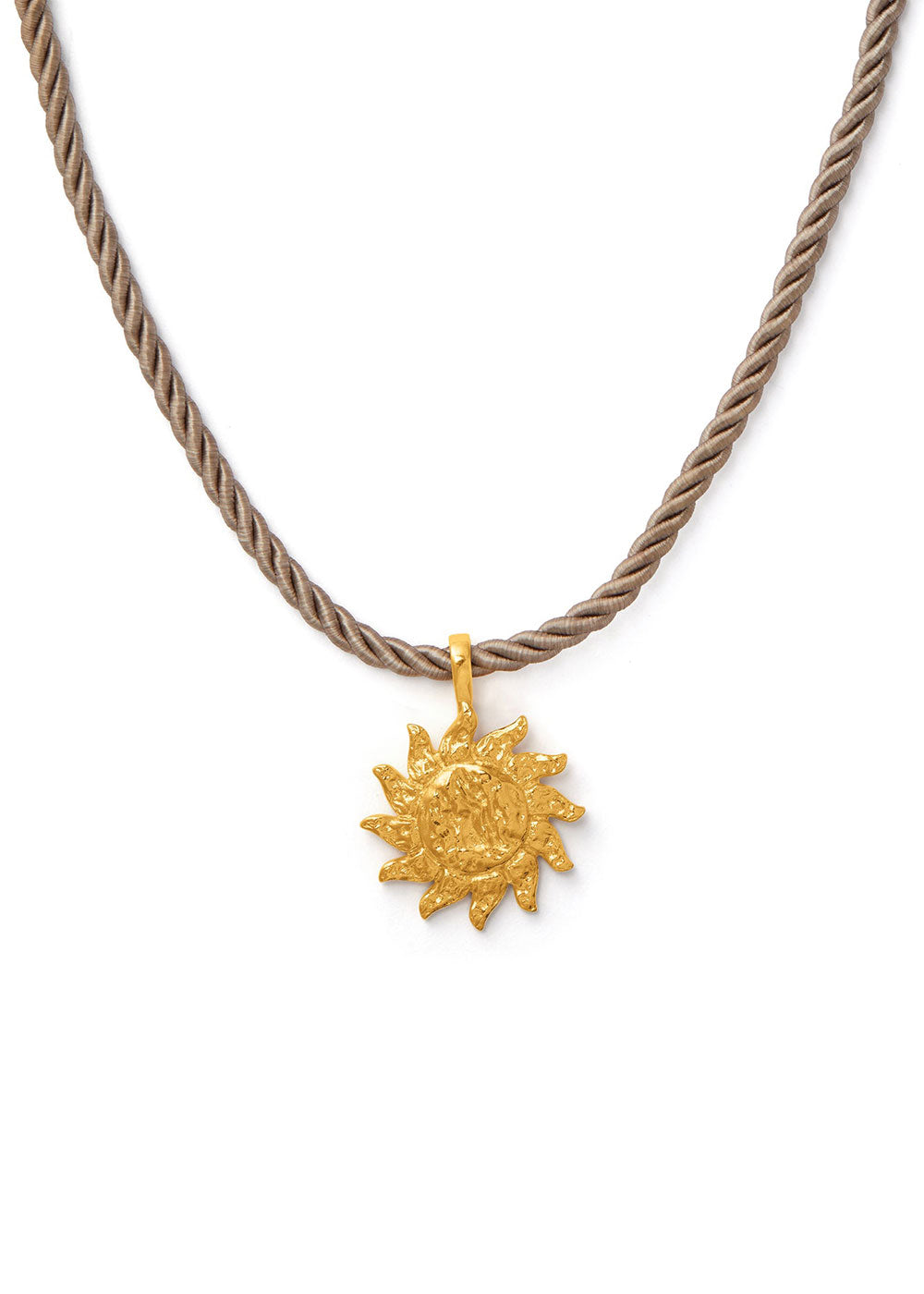 Orelia Statement Sun Twist Cord Necklace