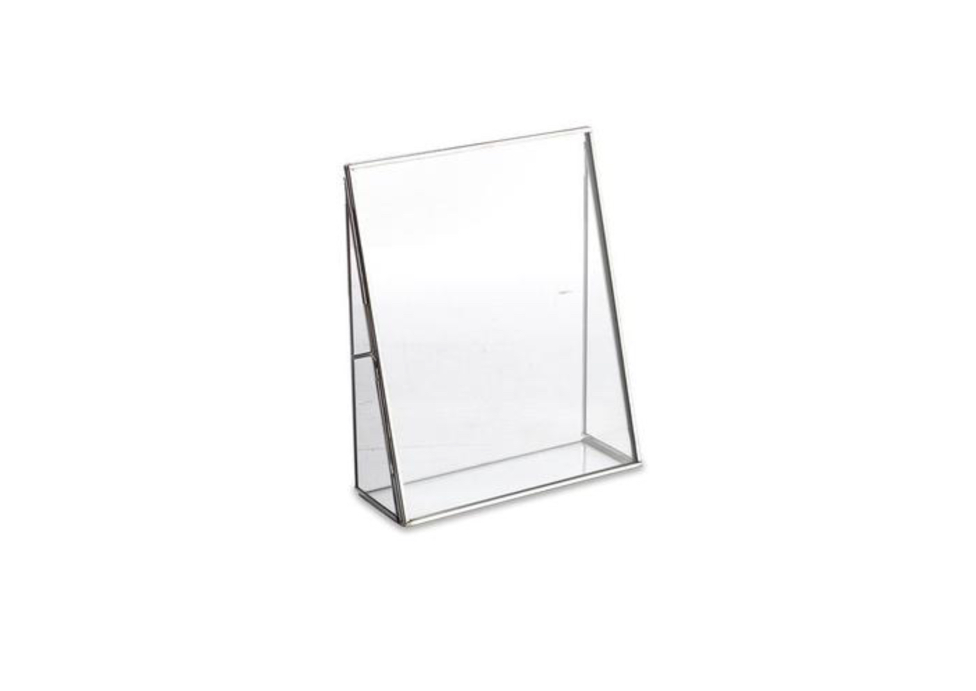 Nkuku Sugali Silver and Glass Frame 8 x 10 Inches