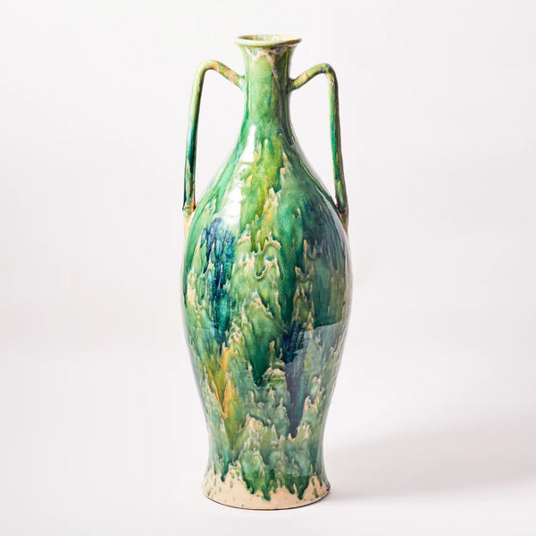 Persora Extra Large Green Glazed Vase