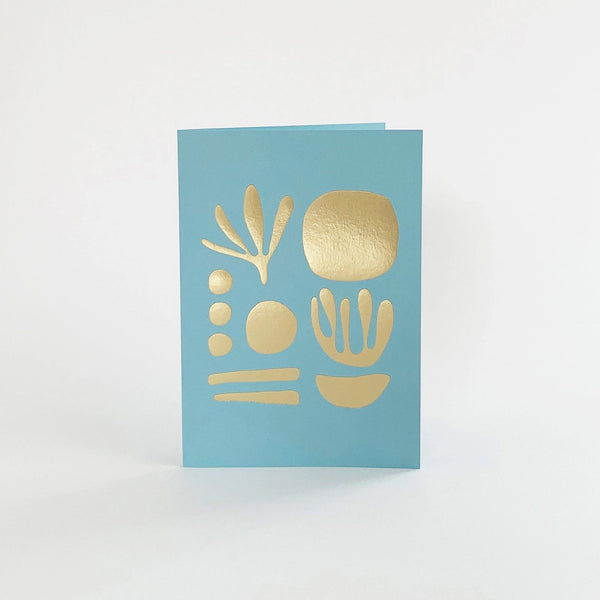 Tom Pigeon  Seaweed Brass & Sky Greetings Card