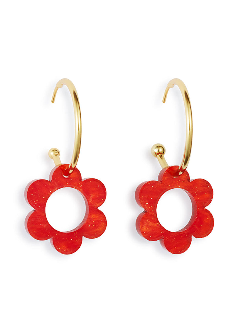 Toolally Charming Flower Hoop - Sienna Red
