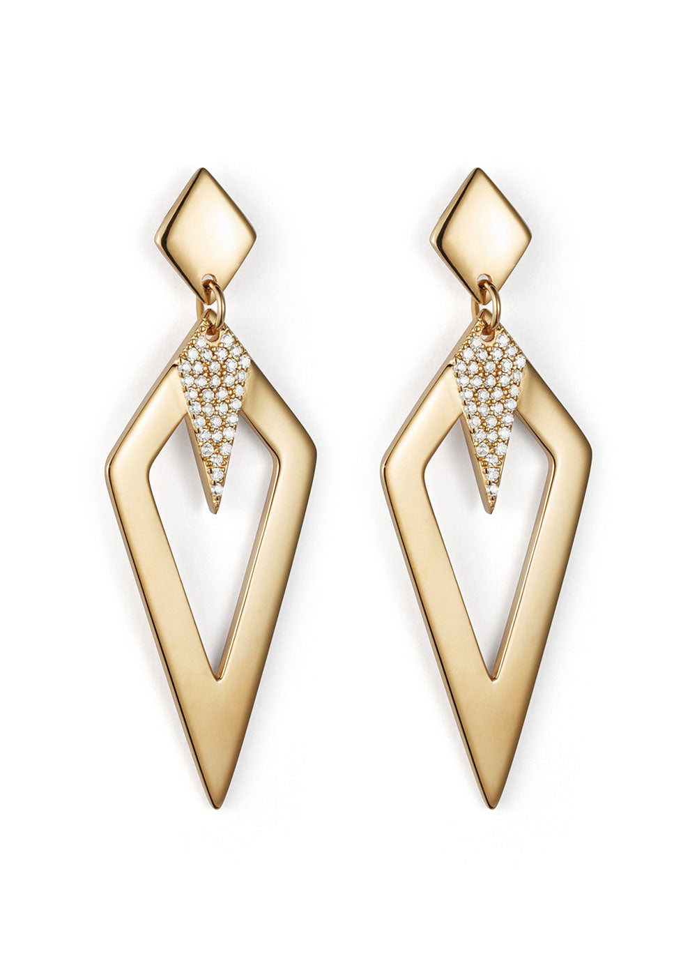 Toolally Arrowhead Earrings - Gold