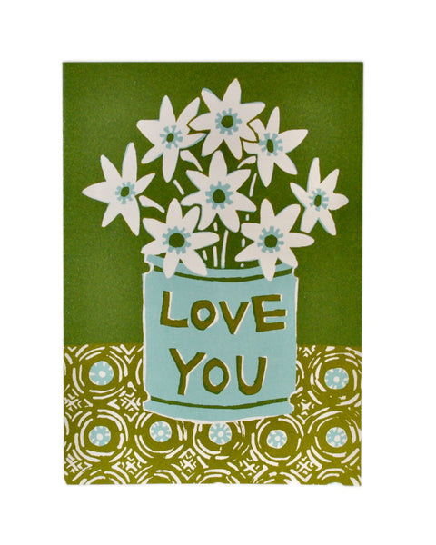 Cambridge Imprint Very Large Love You Flowers Card