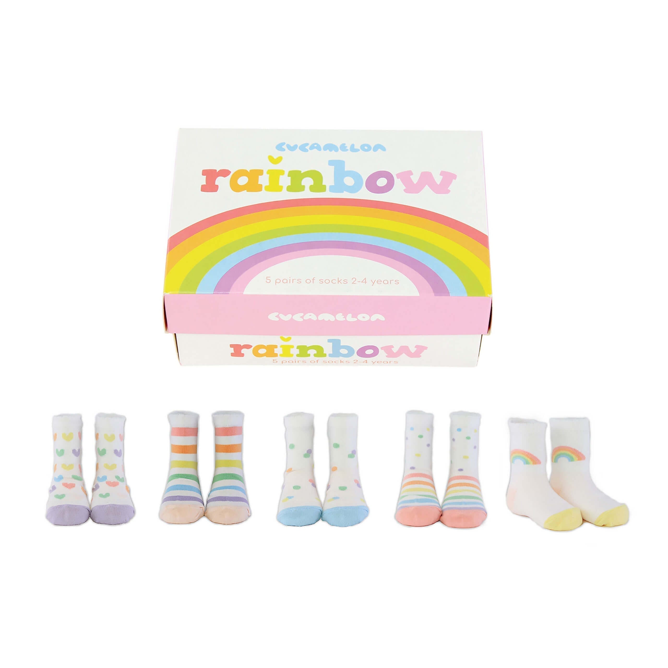 Rainbow Socks Set By United Oddsocks