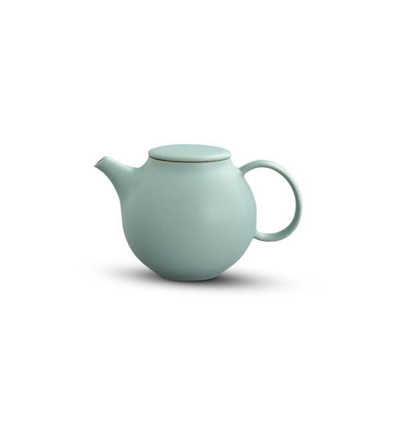 Kinto Pebble Porcelain Teapot, Moss Green
