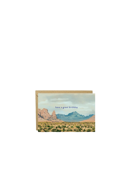 Charis Raine Illustration Nevada Desert Birthday Card From