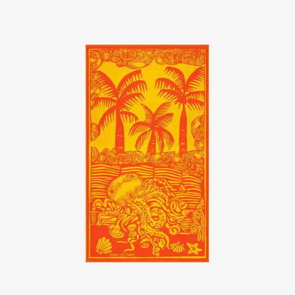 Inouï Editions Asciugamano Da Spiaggia Dufy Pulpe - Arancione
