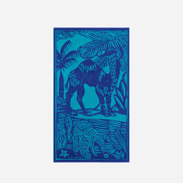 Inouï Editions Asciugamano Da Spiaggia Dufy Dromadaire - Blue