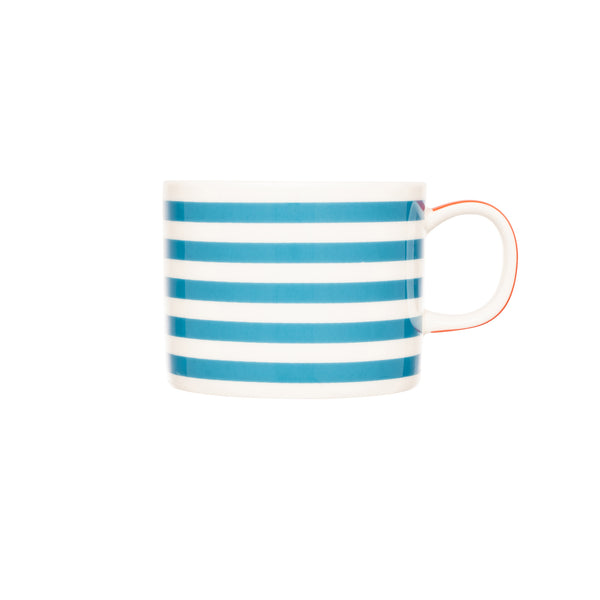 Distinctly Living Beach Stripe Fine Bone China Mug - Various Colours