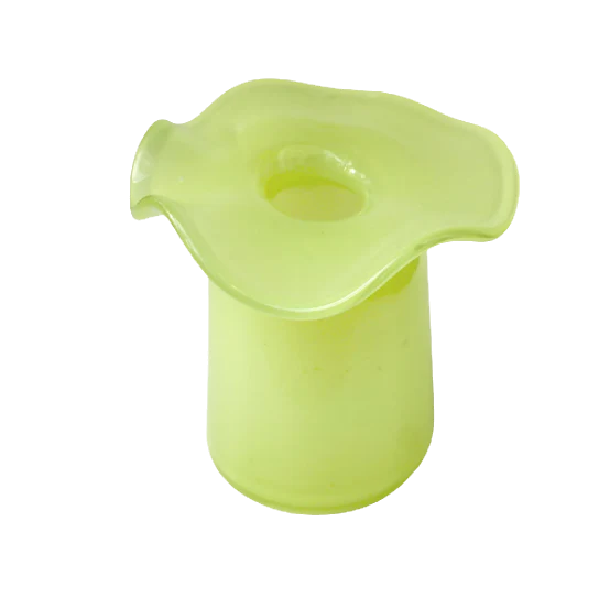 Terraglassworks Mini Ruffles Vase-light Green