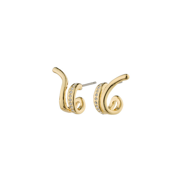 Pilgrim Nadine Recycled Earrings Gold-plated