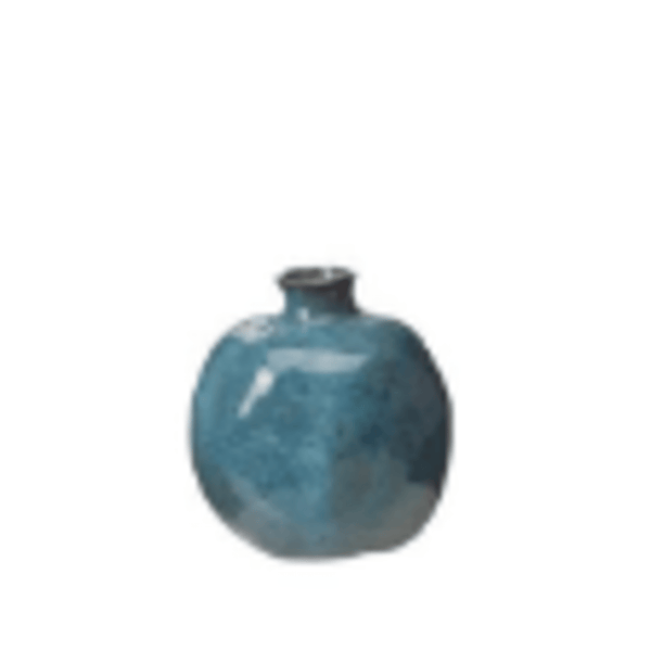Wikholm Form Blue Mélange Ceramic Bud Vase