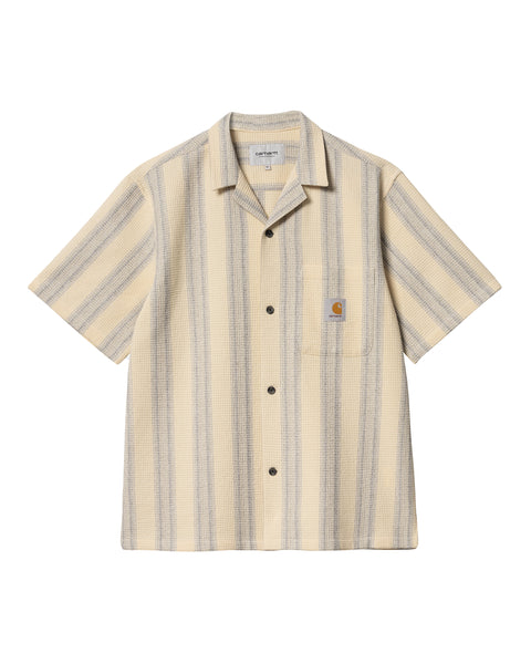 Carhartt Camisa Ss Dodson - Dodson Stripe/natural