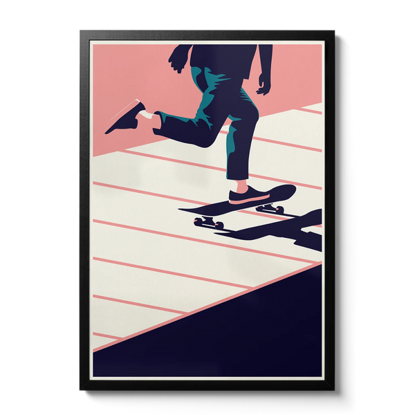 Telegramme Paper Co Summertime Travel Skate A3 Art Print