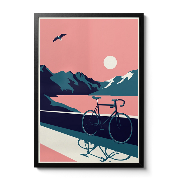 Telegramme Paper Co Summertime Travel Bike A3 Art Print